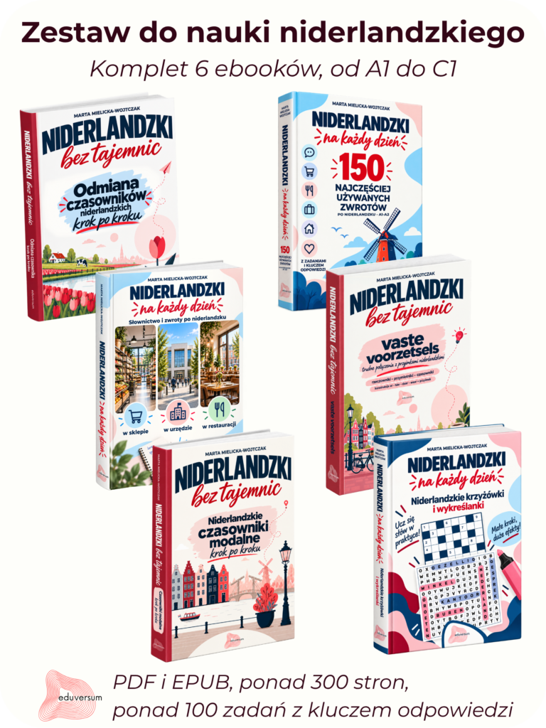 Zestaw do nauki niderlandzkiego - Komplet 6 ebooków - Eduversum